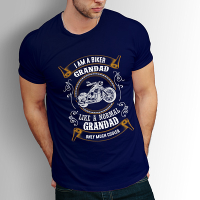 Motor cycle T shirt design creative concept cycling