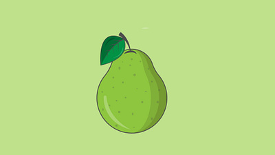 Guava art design flat illustration illustrator minimal vector