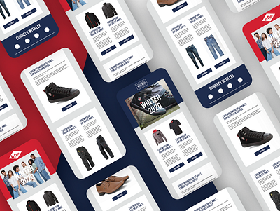 Lee Cooper HTML Emails Second Shot branding concept design email lee cooper ui ux