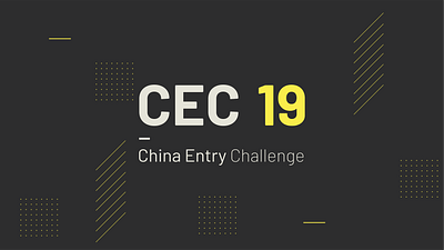 Branding Identity - CEC19 branding clean conference flat identity logo