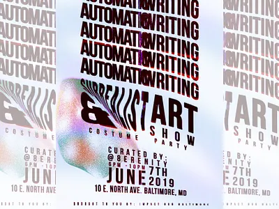 AUTOMATIC WRITING POSTER advertising branding design poster art typography