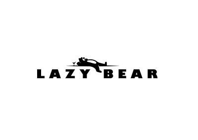 Lazy Bear Bar & Lounge bar bear branding design lockup logo lounge vector