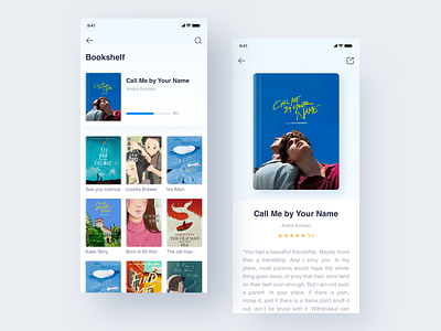 Book interface design ui 设计