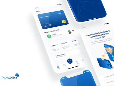 PlusWallet - Banking Mobile Application banking banking app bdc design financial app financial services fintech app money app product design ui