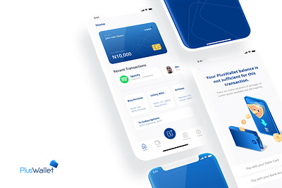 PlusWallet - Banking Mobile Application banking banking app bdc design financial app financial services fintech app money app product design ui