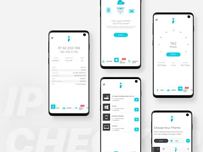 IP Checker - Network Analysis App android app app minimal network peers server speed speed test wifi