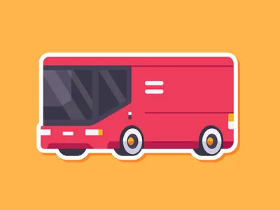 Car Sticker - Delivery Van affinity affinitydesigner car delivery flat illustration madeinaffinity simple sticker van