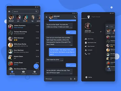 messenger app concept design android android app app chat massage messenger product design telegram ui ui design ux ux design