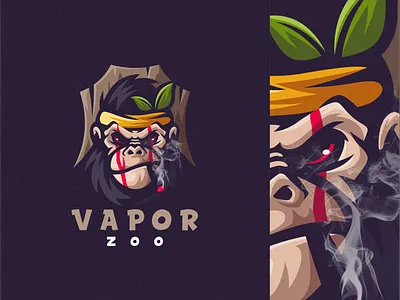 vapor zoo angry brand character e sport e sports esport esports logo mascot sport