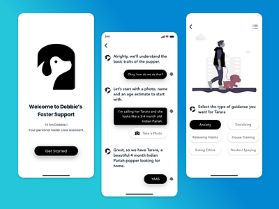 Purrpaws | Voice Assistant Shot UI Design adobexd app branding assistant clean illustration interaction design minimal typography ui ux