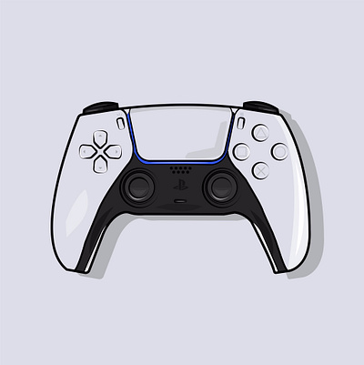 PS5 Controller art art board colours design flat illustration illustrator art illustrator cc shading vector