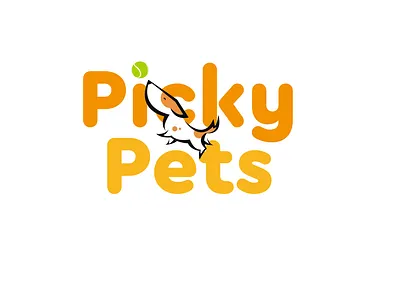 Pet shop logo dog ball logo dog play logo pet toy shop logo puppy play ball