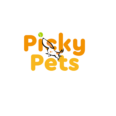 Pet shop logo dog ball logo dog play logo pet toy shop logo puppy play ball