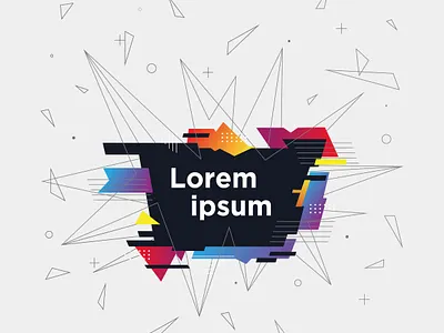 holographic backgroun app branding business element illustration typography ui vector web