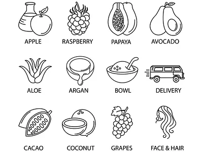 icon branding design icon illustration logo media set symbol vector web