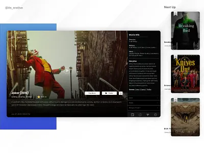 Smart TV - Movie Window daily ui design interaction design interactive design product design ui ui design uiux ux ux design web design