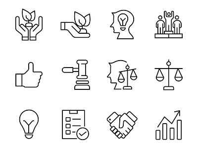icon branding business design icon logo set symbol vector