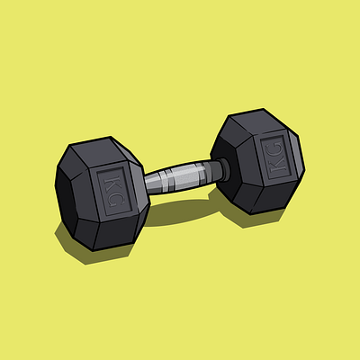 Dumbell design dumbbell dumbell fitness flat gym health heavy illustration minimal strong strongman vector weight weight lifting weightlifting weights