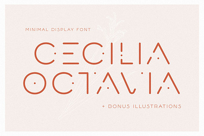 Cecilia Octavia - Minimal Sans Serif branding display font elegant fonts feminine fonts font design fonts collection lettering logo luxurious font luxury font minimal display font minimal font minimal fonts modern fonts sans serif sans serif font serif font style typeface typography