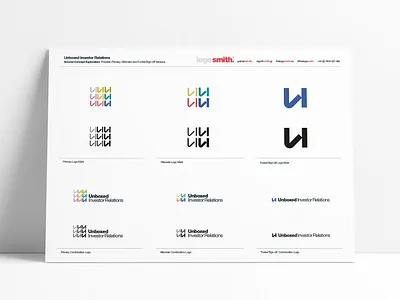 Unboxed Exploration - Logo Lock-up's by The Logo Smith brand identity branding finance helvetica identity investor logo logo design logo designer logo marks logos portfolio typography