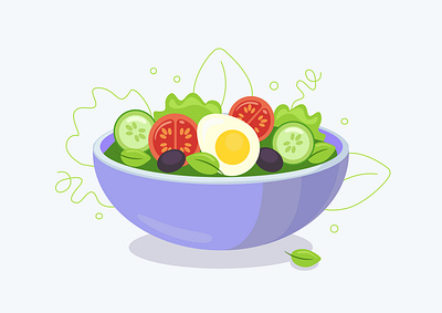 salad illustration salad вкусно иконки логотип мило