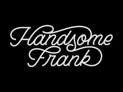 Handsome Frank agency branding brendan frank handlettering handsome illustration logo logotype london prince script type typography uk