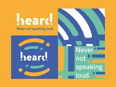 heard PR Branding branding identity logo marketing pattern