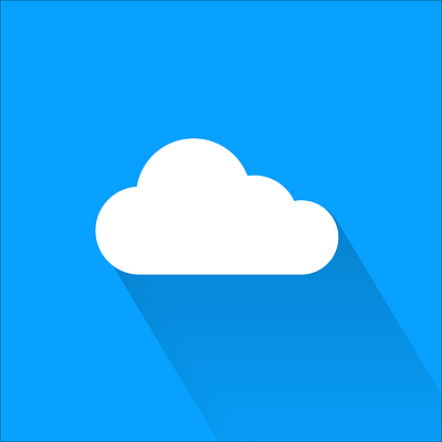 Weather Cloud beautiful clean cloud design flat icon illustration illustrator minimal vector