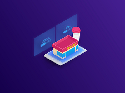 Isometric Illustration - E-Commerce Platform art brand concept ecommerce illustration isometric isometric illustration shop ui ui design uiux vector vector illustration web website