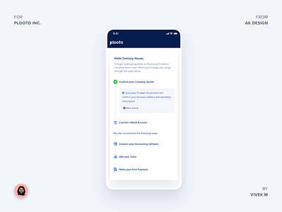 Plooto Inc - Checklist app brand design checklist clean design ios landing design mainpage minimal product progess ui ux ux