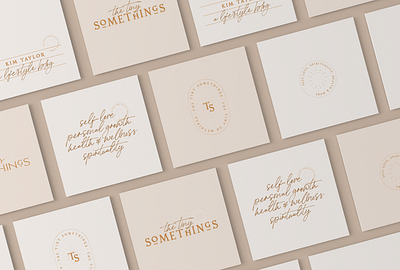 The Tiny Somethings blog identity brand identity brand identity design branding expert graphic designer health lifestyle blog logo design spirtuality blog
