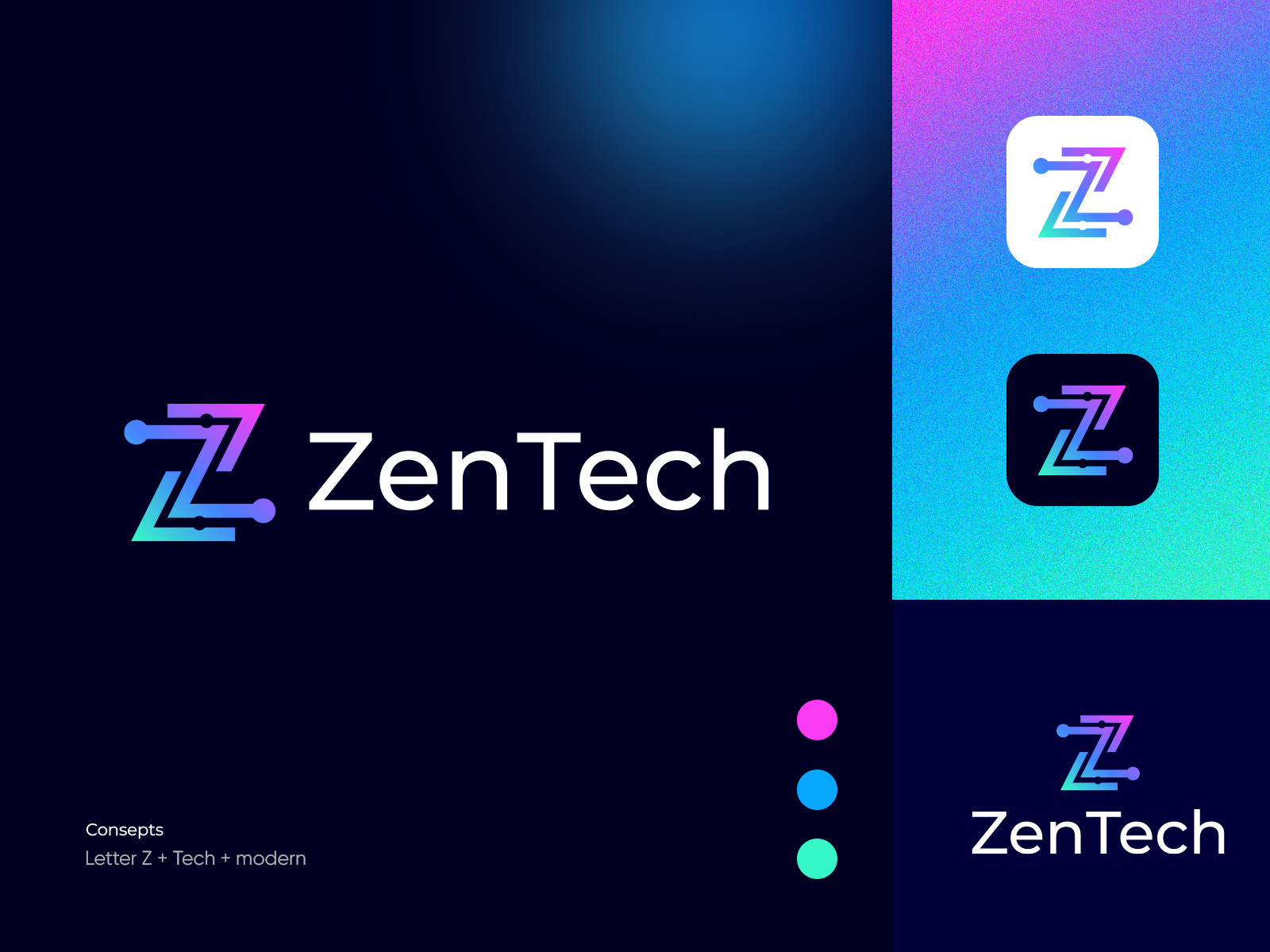 ZenTech logo l Technology logo l Z letter logo by Masud Logo Designer