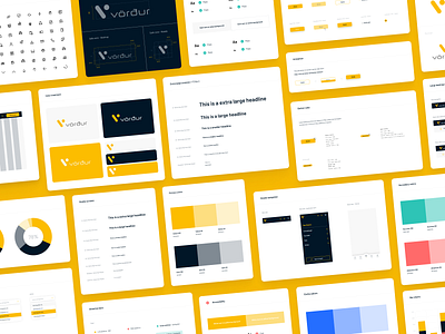 Vörður Design System animation design illustration interaction logo simple ui uiux ux web design webdesign