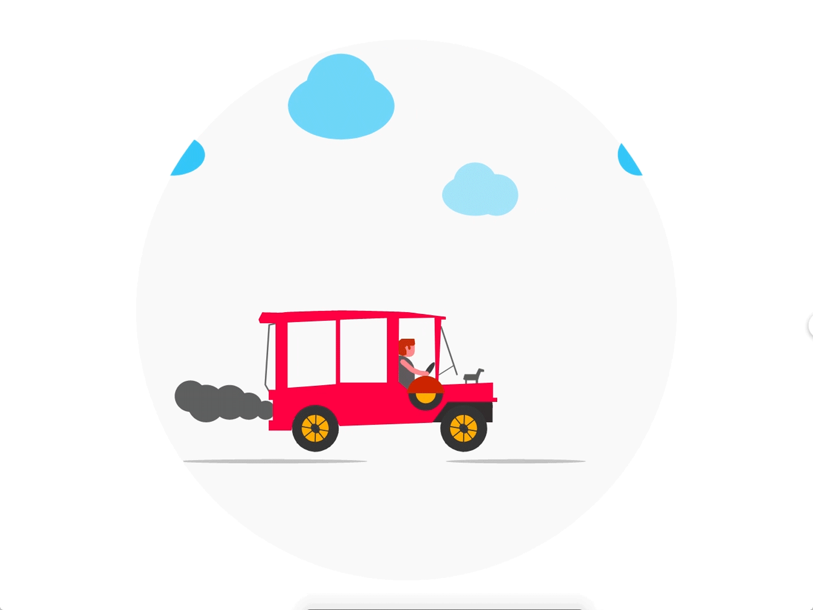Quick Jeep Animation adobexd animation dailyui dailyuichallenge illustration motion ux vector