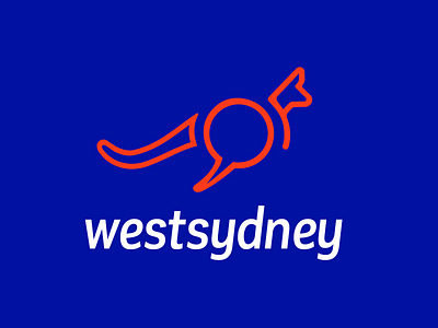 WestSidney Logo australia design english kangaroo language language learning language school learn learning learning english logo logo design sidney