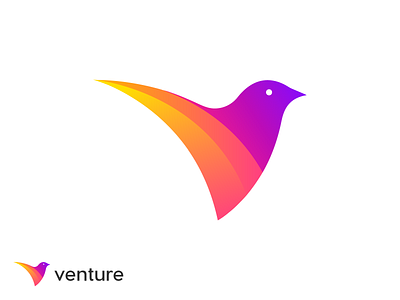 Venture logo design | V letter mark bird bird gradient logo bird letter logo bird logo branding design color logo creative modern logo gradient logo logo logo branding logo design modern logo typography v abstract v letter mark v modern logo