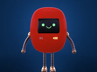 R2-Bot 3d 3d art adobe photoshop animation character character design cinema4d design illustration redshift