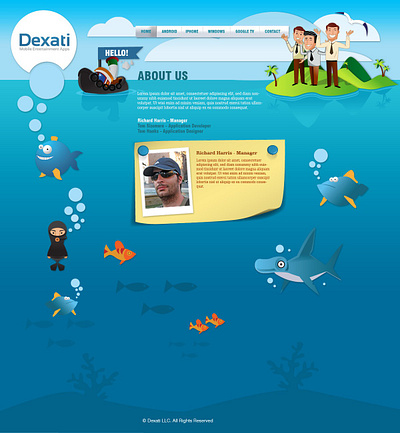 Dexati UI design illustration ui