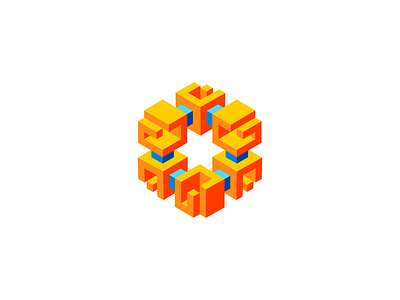 The G colors design flat flat design full color shape shape3d vector