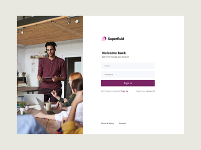 Super fluid login Freebies bootstrap figma design form design free freebies login form login page sketch uidesign userinterface