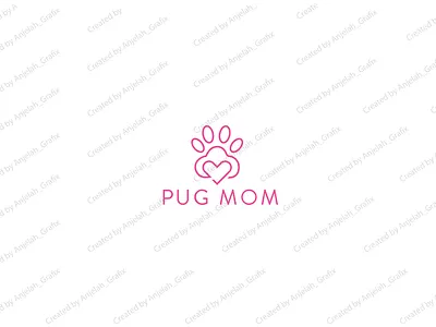 Modern minimalist logo design animal logo animals beautifu logo design branding design doggy flat logo minimal minimalism minimalist minimalist design minimalist logo mom puppy vector