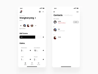 Crypto Data Social Page app bitcoin blockchain btc crypto minimal minimalist ui ux wallet