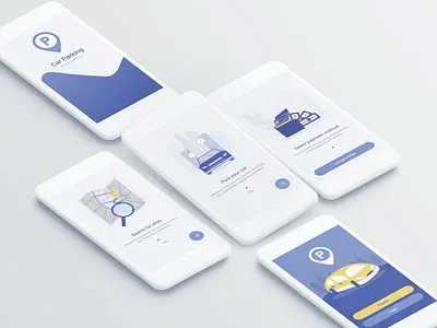 Car parking car parking onboarding ui design
