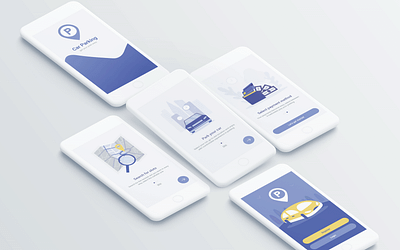 Car parking car parking onboarding ui design