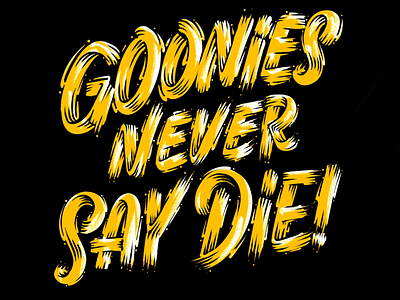 GOONIES! goonies ipad lettering procreate