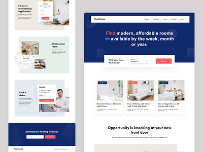 Real Estate Landing Page Design agency bedroom business design home landing landingpage real estate realestate realestatedesign realestatewebsite rent search ui ux web web design webapp webapplication webflow website