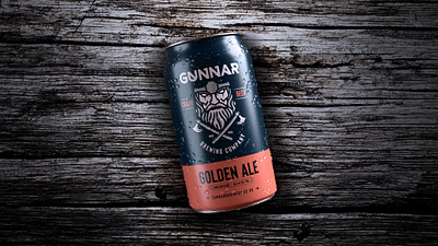 Gunnar Beer Re-Design Concept beer beer brand beer branding beer can beer can design beer label beer packaging branding design golden ale graphicdesign package design packaging
