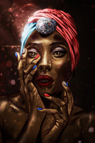 Gemstone Of America digital illustration photoshop