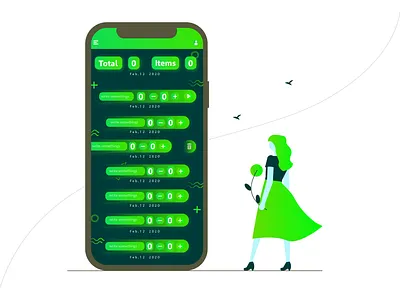 Purchase App creative design hot illustration illustrator ui ux