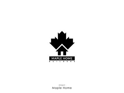 Maple Home brandidentity business logo canadian home logo identity logo logodesign mapleleaf minimal logo minimalist logo real estate real estate agency real estate logo realestate